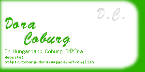 dora coburg business card